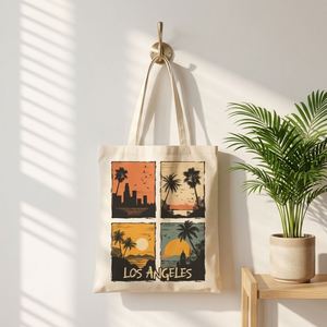 Sac fourre-tout pliable léger pour enfants, motif graffiti, sac à main en toile de dessin animé DIY, sac écologique portable pour les voyages, les pique-niques et le quotidien - Product Image 1