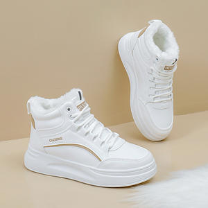 High Top New White School <span class=keywords><strong>Tenis</strong></span> Zapatillas Otras botas <span class=keywords><strong>de</strong></span> moda Zapatos <span class=keywords><strong>de</strong></span> mujer - Product Image 5