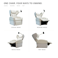 Fauteuil de massage inclinable intelligent pour salon avec pétrissage, chauffage, Bluetooth, recharge sans fil et airbag, fauteuil de massage électrique pour usage domestique