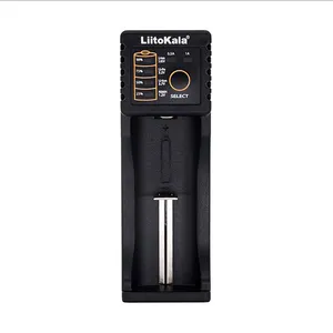Liitokala Lii100 Led Display Oplaadbare 2Slots Usb Batterij Oplader Voor 18650 26650 16340 Dc 5V Batterij Adapter Oplader