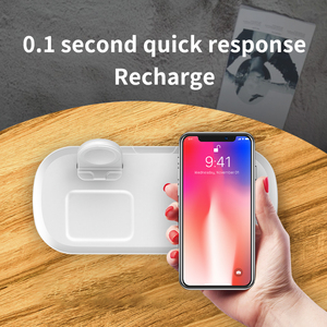 3 en 1 <span class=keywords><strong>Chargeur</strong></span> Sans Fil Qi pour <span class=keywords><strong>iPhone</strong></span> 12 pro X XS Max XR pour <span class=keywords><strong>Apple</strong></span> Montre 4 3 2 Airpods 10W Charge Rapide Pour Samsung S10 - Product Image 4