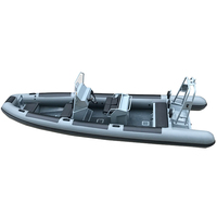 Bateau pneumatique allemand de 23 pieds RHIB 700 à coque en aluminium Orca/Hyloan pour bateau de patrouille