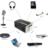 Mini projecteur portable HD connexion WiFi sans fil, haute résolution pour bureau, offre spéciale