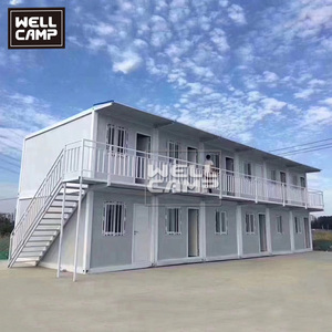 WELLCAMP Casa Container Modulare Prefabbricata, Bungalow a Doppia Altezza, Villa Rurale, Casa Moderna Piccola con Due Camere da Letto - Product Image 5