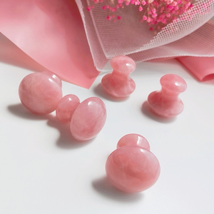 2020 <strong>Amazon</strong> hot sale 100% natural <strong>Rose</strong> <strong>Quartz</strong> mushroom <strong>Gua</strong> <strong>Sha</strong> mushroom Guasha stone for Body Anti-Wrinkle - Product Image 2