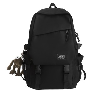 <b>Backpack</b> Casual <b>Backpack</b> For <b>School</b> Students 15 Inch Laptop Capacity Neutral Gender White Gray Black Red Solid Color - Product Image 5