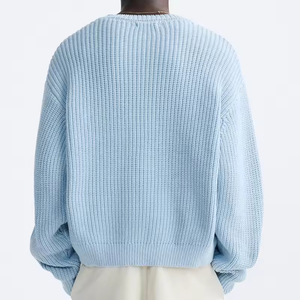 Custom OEM&amp;ODM Knitted <strong>Sweater</strong> Designer Jumper Knitwear Pullover Winter Crew Neck Cotton Oversized Custom <strong>Knit</strong> <strong>Sweater</strong> - Product Image 2