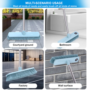 Heavy Duty Empurre Vassoura 60 centímetros grandes vassouras ao ar livre Piso e limpeza escova varrição Mão Longa Deck Escova - Product Image 5