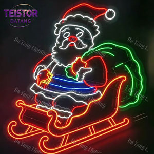 Décoration lumineuse LED de Noël en forme de personnage de dessin animé 2D pour extérieur, jardin, parc, exposition de vacances - Product Image 4