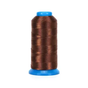 Thread alta resistenza Tex70 210D/3 colore marrone N6 N66 filo per cucire in Nylon legato in sacchetti