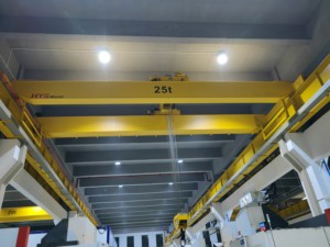 Cabrestante eléctrico de doble viga de 40 toneladas y 20 toneladas, grúa aérea de puente, grúa de elevación de doble carro - Product Image 6