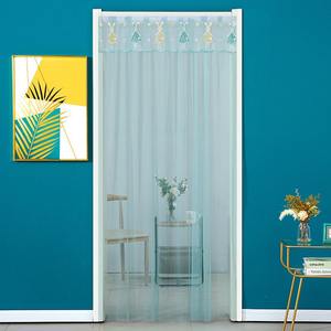 Rideau de porte en dentelle en polyester, résistant aux insectes, facile à installer, pour entrée, séparation de pièce, usage domestique en chambre, idéal pour l'été - Product Image 3