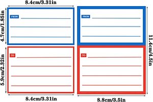Etiquetas de envío en blanco para dirección de remitente, 160 hojas, 320 pegatinas, adhesivo permanente - Product Image 4