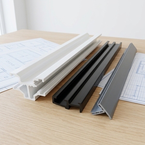Factory Customized <strong>White</strong> Pvc windows and Doors Extrusion <strong>Upvc</strong> Pvc Extruded Plastic Profile Frame Exterior <strong>Trims</strong> - Product Image 1