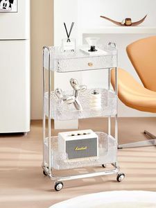 Beauty Salon 3-Layer Acrylic <b>Trolley</b> with Wheels for Salon Spa Therapy Room-Stable & Durable - Product Image 5