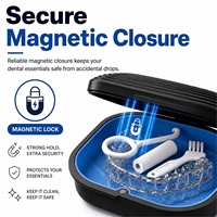 Étui de rangement dentaire portable personnalisé de haute qualité, étui coloré pour aligneurs orthodontiques