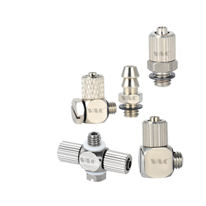 Raccord pneumatique miniature à connexion rapide en acier inoxydable série VAC MS pour bras de robot industriel et automatisation sous vide - Product Image 2