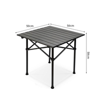 Table pliante de haute qualité en alliage d'aluminium pique-nique et camping pliable et adapté aux voyages pour rouler les gâteaux en plein air