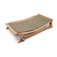 Base de lit pour animaux de compagnie USMILEPET en chêne naturel, lit pour animaux de compagnie personnalisé, lit pour animaux de compagnie respectueux de l'environnement, cadre de lit pour chien pour chiot d'intérieur