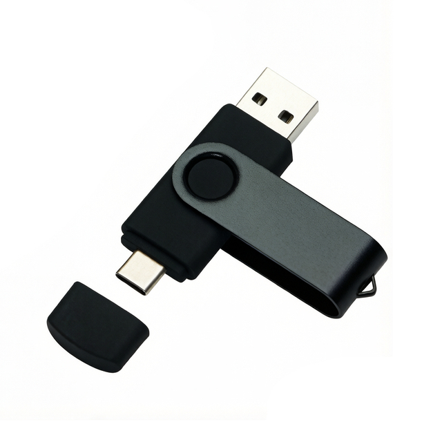 OTG USB Flash Drive 256GB Metal Portable Thumb Drive High-Speed USB 2.0 Keychain for PC Laptop