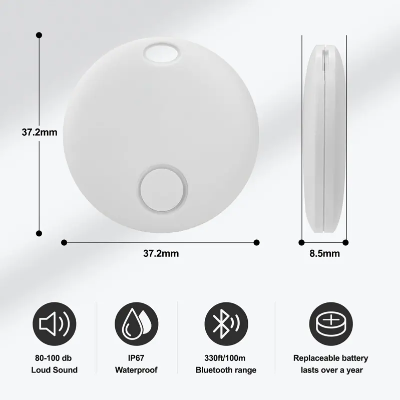 스마트 태그 파인디 태그 AirTag 추적기 키 지갑 카드 가방 분실 방지 장치에 대한 글로벌 위치 찾기 찾기 찾기