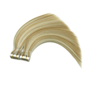 Cinta adhesiva profesional de doble cara para cutícula completa Etiqueta privada Extensiones de cabello humano de trama Invisible Remy ruso Todo - Product Image 3