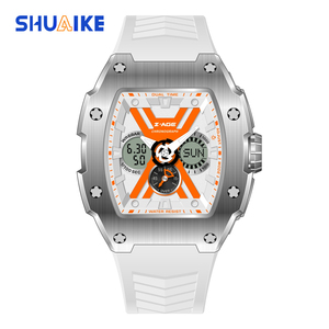 <span class=keywords><strong>Montre</strong></span> numérique carrée à quartz analogique de luxe de haute qualité pour hommes 50M étanche bracelet en silicone boîtier en acier inoxydable <span class=keywords><strong>montre</strong></span> <span class=keywords><strong>TSAR</strong></span> - Product Image 6