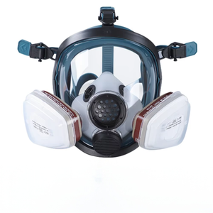 Máscara respiratoria facial completa de alta calidad, de 3 capas, multifuncional, transpirable, a prueba de polvo y gases, para protección contra la radiación nuclear. - Product Image 1
