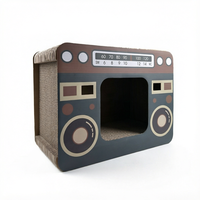 Kinghon Space Maison et Lit pour Chat en Carton Ondulé Écologique Emballé en Stock