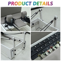 Máquina de Pilates Reformer Profesional de Grado Estudio, con Base de Madera de Roble Macizo con Acabado de Pintura Horneada, para Uso Comercial, Logotipo OEM, Color Roble Personalizado