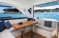 Intérieurs de luxe, bateau de plaisance miniature Bohao de 36 pieds avec deux moteurs de 250 CV, capacité de 12 personnes, à vendre