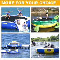 Tortue verte sauteuse géante gonflable combine un trampoline gonflable et un salon flottant pour un plaisir ultime