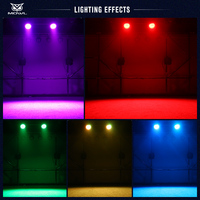 Projecteur LED mobile 36x18W RGBWA UV 6-en-1 DMX Zoom Wash pour scène, bar, discothèque, soirée, spectacle