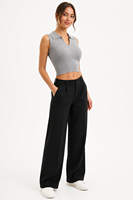 Haut en tricot personnalisé avec logo pour femme, sans manches, col en V, couleur unie, décontracté, mode été-printemps, en acétate doux, usine OEM & ODM