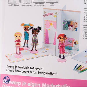 Hot Sale 3D Puzzle DIY Toy Educacional Cartoon Paper Toy para crianças exportadas - Product Image 5