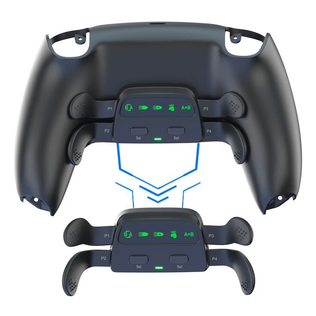 Honcam Programmable Remap Macro PS5 Controller Rear Back Metal 4 Paddles for PS5 Wireless Controller BDM 010 020 030 040