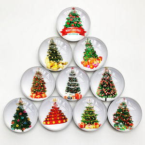 מותאם אישית עגול 3d עגול זכוכית מגנטים תפאורה מדבקות תיירות מזכרות קישוט תיירות מזכרות קישוט - Product Image 4