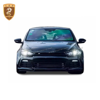 Auto pare-chocs pour vw l b design en fibre de verre et fibre de carbone large kit carrosserie pour scirocco r kit carrosserie
