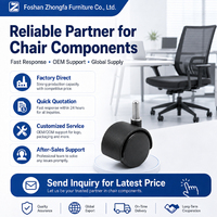 Roulettes universelles OEM pour chaise de bureau, roulettes pivotantes robustes de remplacement pour chaise de bureau, pièces de meubles