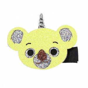 Lot de pinces à cheveux scintillantes pour enfants, motifs animaux de dessin animé (chien, baleine, panda et lapin) - Pinces à cheveux de fête - Product Image 4