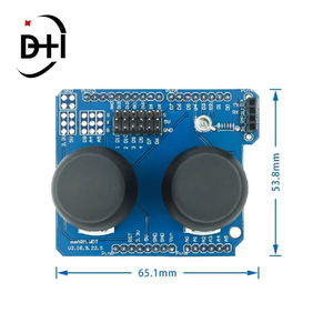 Blocs de construction électroniques double PS2 Joysticks de jeu Module de bouton JoyStick Compatible avec pour les composants électroniques <span class=keywords><strong>UNO</strong></span> R3 - Product Image 4