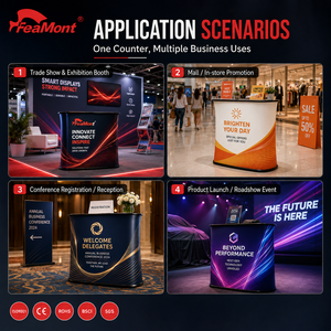 Stand d'exposition portable rétroéclairé FEAMONT pour la présentation et la promotion de nouveaux produits avec impression personnalisée - Product Image 4