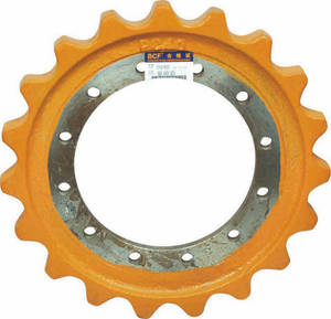 Chất lượng cao máy xúc bánh đáp bộ phận pc50 pc56 pc60 PC60-7 <span class=keywords><strong>pc75</strong></span> theo dõi liên kết Assy bánh xích làm biếng điều chỉnh theo dõi con lăn - Product Image 1