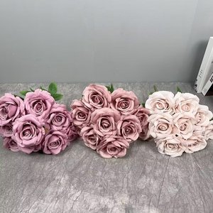 ดอกกุหลาบเทียมทำจากโฟมธรรมชาติหัวดอกกุหลาบเทียมทำจากผ้าไหมเทียม - Product Image 6