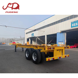 Fodeng Tùy Chỉnh 2-Trục Thép Skeleton Bán <span class=keywords><strong>Trailer</strong></span> Xe Tải <span class=keywords><strong>Container</strong></span> Rơ Moóc Cho Mỹ - Product Image 2