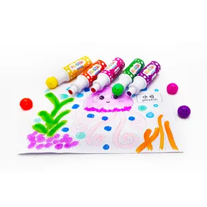 Marcador de caneta acrílica infantil, super setembro, crianças, lavável, 12 cores, bingo não tóxico, graffiti, filha, pontos, conjunto de pintura