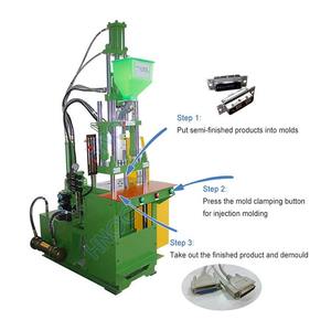 เครื่องฉีดพลาสติกแบบไฮบริดแนวตั้งคุณภาพสูง พร้อม PLC และมอเตอร์ - Product Image 4