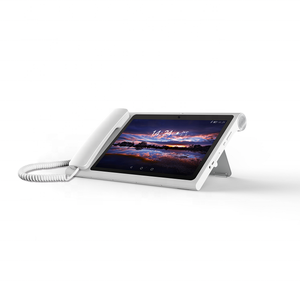 Téléphone fixe sans fil intelligent de 10 pouces avec emplacement pour carte SIM, téléphone vidéo Android intelligent de bureau - Product Image 1