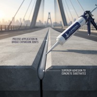 JUNBOM 8600 Sealant Silikon Modulus Rendah untuk Jembatan, Tahan Cuaca, Anti Penuaan, Penyegel Sambungan Beton Dek Jembatan, Pasokan Massal