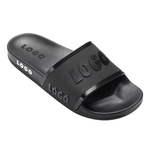 Pantuflas de Invierno Ligeras Personalizadas para Hombre, <span class=keywords><strong>Sandalias</strong></span> con Logotipo 3D, Parte Superior de PVC, Suela de EVA Antideslizante y Cómoda, Venta al Por Mayor de Fábrica - Product Image 1